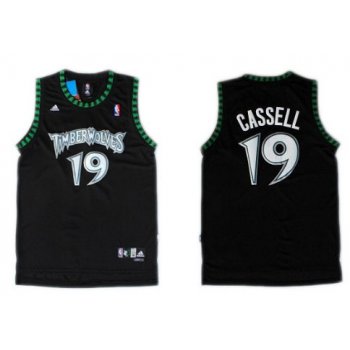 Minnesota Timberwolves #19 Sam Cassell Black Swingman Jersey