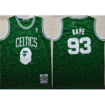 Celtics 93 Bape Green 1985-86 Hardwood Classics Jersey
