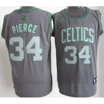 Boston Celtics #34 Paul Pierce Gray Shadow Jersey