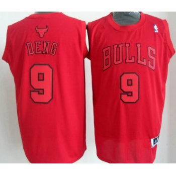 Chicago Bulls #9 Luol Deng Revolution 30 Swingman Red Big Color Jersey