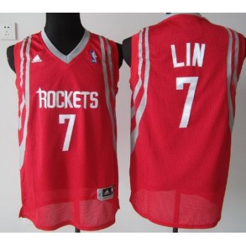 Houston Rockets #7 Jeremy Lin Red Swingman Jersey