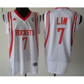 Houston Rockets #7 Jeremy Lin White Swingman Jersey