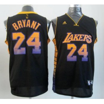 Los Angeles Lakers #24 Kobe Bryant 2012 Vibe Black Fashion Jersey