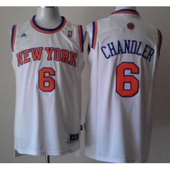 New York Knicks #6 Tyson Chandler Revolution 30 Swingman 2013 White Jersey