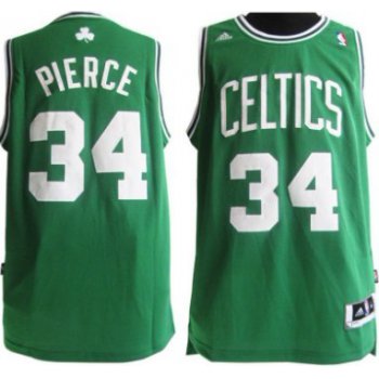 Boston Celtics #34 Paul Pierce Revolution 30 Swingman Green Jersey