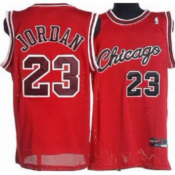 Chicago Bulls #23 Michael Jordan 1984-1985 Rookie Red Swingman Jersey
