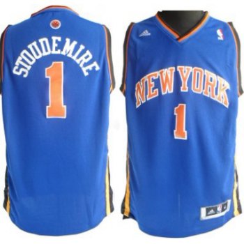 New York Knicks #1 Amare Stoudemire Revolution 30 Swingman Blue Jersey