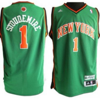 New York Knicks #1 Amare Stoudemire Revolution 30 Swingman Green Jersey