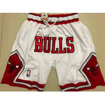 Bulls White 1997-98 Limited Shorts