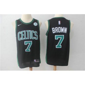 Nike Boston Celtics 7 Jaylen Brown Black NBA Swingman Jersey