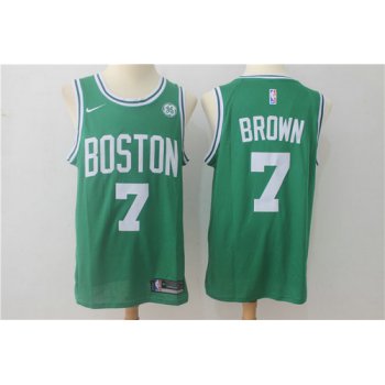 Nike Boston Celtics 7 Jaylen Brown Green NBA Swingman Jersey