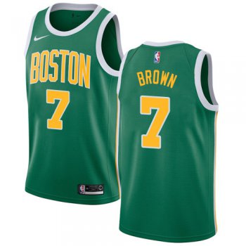 Nike Celtics #7 Jaylen Brown Green NBA Swingman Earned Edition Jersey