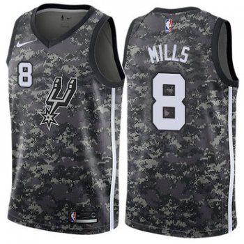 Nike Spurs #8 Patty Mills Black NBA Swingman City Edition 2018-19 Jersey