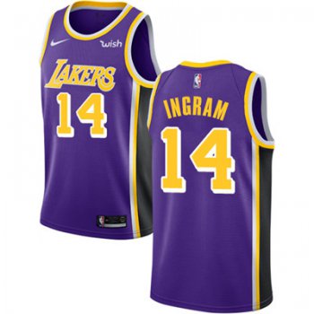 Nike Los Angeles Lakers #14 Brandon Ingram Purple NBA Swingman Statement Edition Jersey
