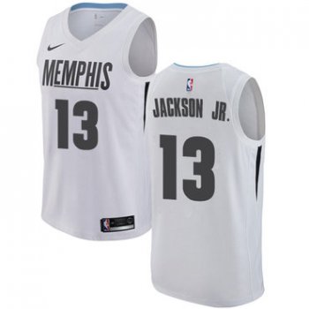 Nike Memphis Grizzlies #13 Jaren Jackson Jr. White NBA Swingman City Edition Jersey