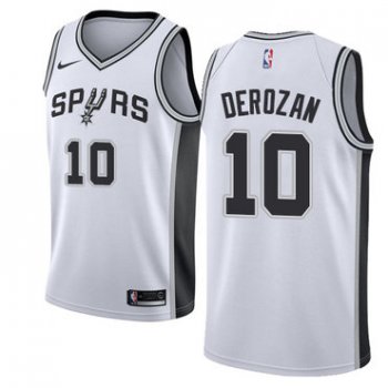 Nike San Antonio Spurs #10 DeMar DeRozan White NBA Swingman Association Edition Jersey