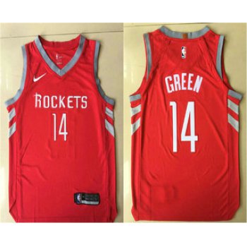 Men's Houston Rockets #14 Gerald Green New Red 2017-2018 Nike Authentic Printed NBA Jersey
