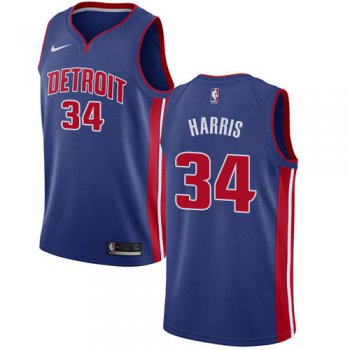 Nike Pistons #34 Tobias Harris Blue NBA Swingman Icon Edition Jersey
