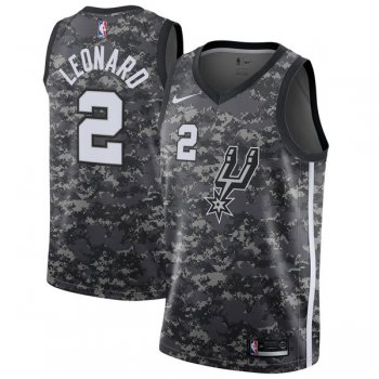 Nike San Antonio Spurs #2 Kawhi Leonard Camo NBA Swingman City Edition Jersey
