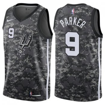 Nike San Antonio Spurs #9 Tony Parker Camo NBA Swingman City Edition Jersey