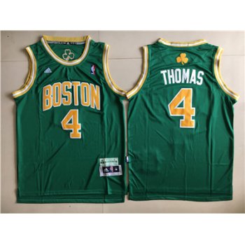 Boston Celtics #4 Isaiah Thomas Green St. Patrick's Day Swingman Jersey