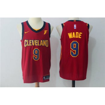 Men's Cleveland Cavaliers #9 Dwyane Wade Burgundy Red 2017-2018 Nike Swingman Goodyear Stitched NBA Jersey