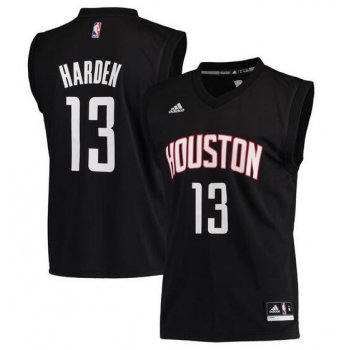 Houston Rockets 13 James Harden Black Fashion Replica Jersey