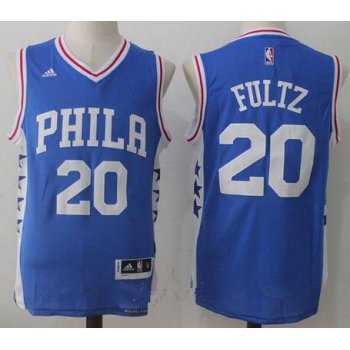 Men's 2017 Draft Philadelphia 76ers #20 Markelle Fultz Blue Stitched NBA adidas Revolution 30 Swingman Jersey
