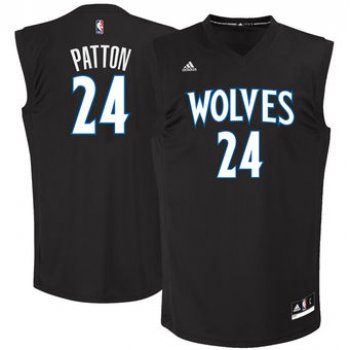 Men's Minnesota Timberwolves #24 Justin Patton adidas Black 2017 NBA Draft Pick Replica Jersey