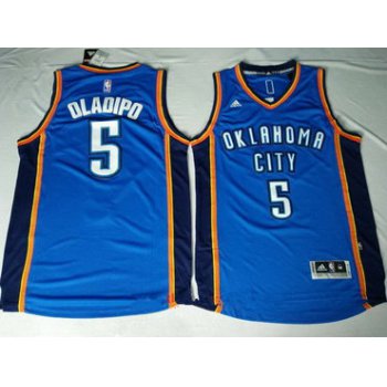Men's Oklahoma City Thunder #5 Victor Oladipo Blue Stitched NBA Adidas Revolution 30 Swingman Jersey