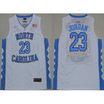 Men's North Carolina Tar Heels #23 Michael Jordan 2016 White Swingman College Basketball Jersey