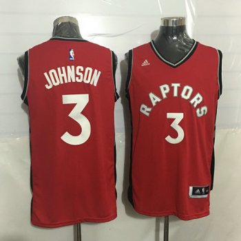 Men's Toronto Raptors #3 James Johnson Red New NBA Rev 30 Swingman Jersey