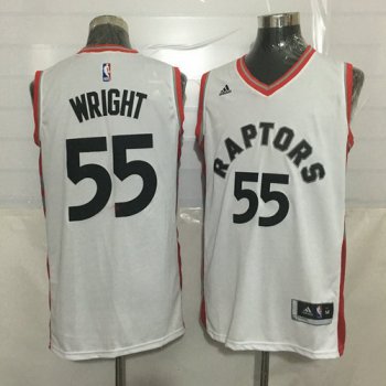 Men's Toronto Raptors #55 Delon Wright White New NBA Rev 30 Swingman Jersey