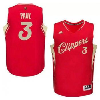 Men's Los Angeles Clippers #3 Chris Paul Revolution 30 Swingman 2015 Christmas Day Red Jersey