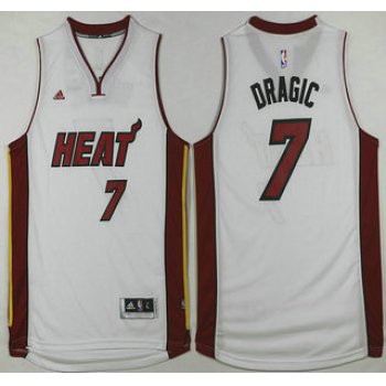 Men's Miami Heat #7 Goran Dragic Revolution 30 Swingman 2014 New White Jersey