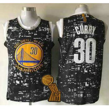 Golden State Warriors #30 Stephen Curry 2015 Urban Luminous Fashion Jersey With 2015 Finals Champions Patch