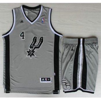 San Antonio Spurs #4 Danny Green Grey Revolution 30 Swingman NBA Jersey Short Suits