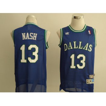 Dallas Mavericks #13 Steve Nash Light Blue Swingman Throwback Jersey