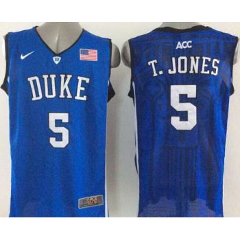 Duke Blue Devils #5 Tyus Jones Blue Jersey