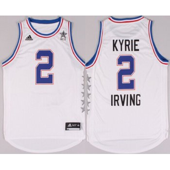 2015 NBA Eastern All-Stars #2 Kyrie Irving Revolution 30 Swingman White Jersey