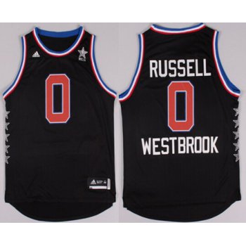 2015 NBA Western All-Stars #0 Russell Westbrook Revolution 30 Swingman Black Jersey