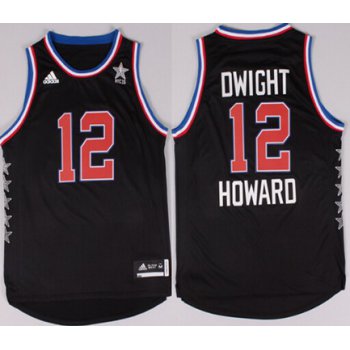 2015 NBA Western All-Stars #12 Dwight Howard Revolution 30 Swingman Black Jersey