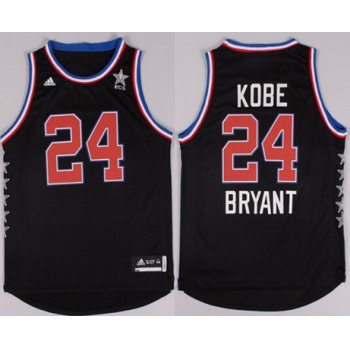 2015 NBA Western All-Stars #24 Kobe Bryant Revolution 30 Swingman Black Jersey