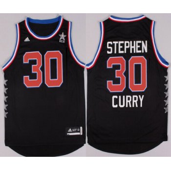 2015 NBA Western All-Stars #30 Stephen Curry Revolution 30 Swingman Black Jersey