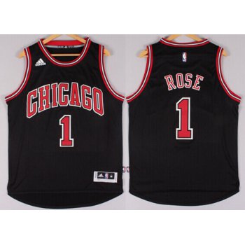 Chicago Bulls #1 Derrick Rose Revolution 30 Swingman 2014 New Black Jersey