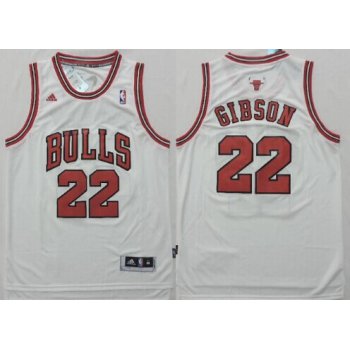 Chicago Bulls #22 Taj Gibson Revolution 30 Swingman White Jersey