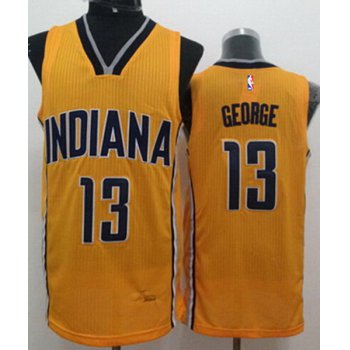Indiana Pacers #24 Paul George Revolution 30 Swingman Yellow Jersey