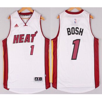 Miami Heat #1 Chris Bosh Revolution 30 Swingman 2014 New White Jersey