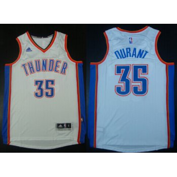 Oklahoma City Thunder #35 Kevin Durant Revolution 30 Swingman 2014 New White Jersey