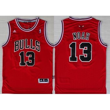 Chicago Bulls #13 Joakim Noah Revolution 30 Swingman Red Jersey